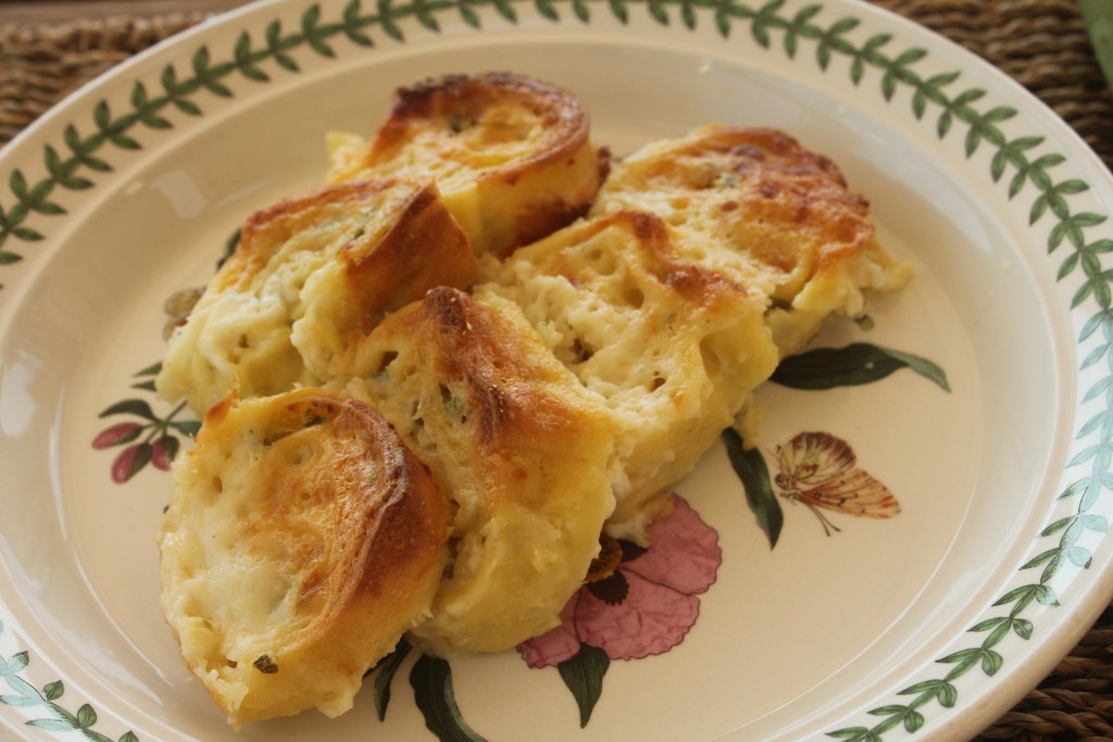 Rotolo di pasta fresca con zucchine