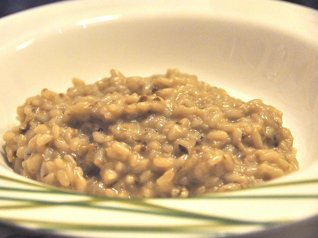 Risotto con radicchio trevigiano e taleggio