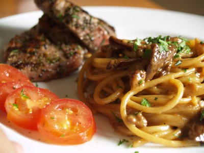 Pasta con funghi porcini