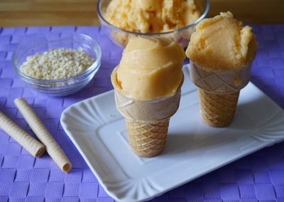 Gelato alla pesca