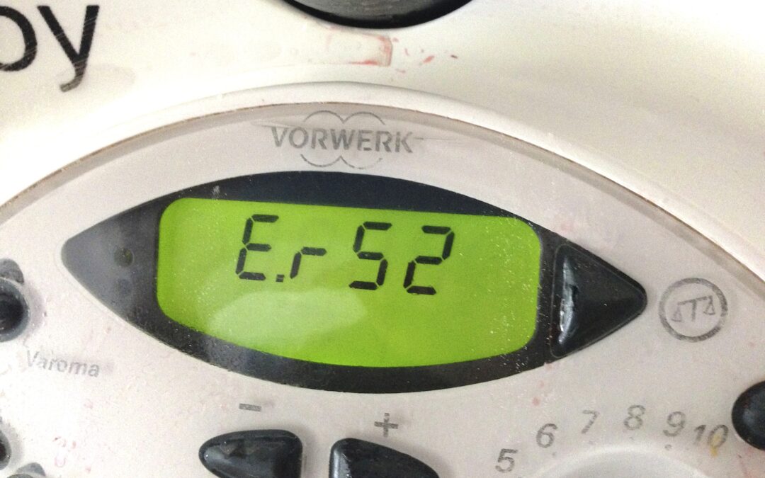 Errore 52 Bimby: cosa significa?