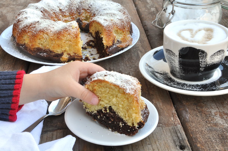 Ciambellone bianco e nero