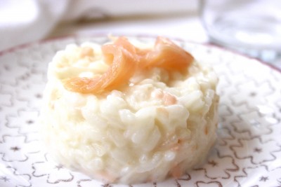 Risotto al salmone affumicato