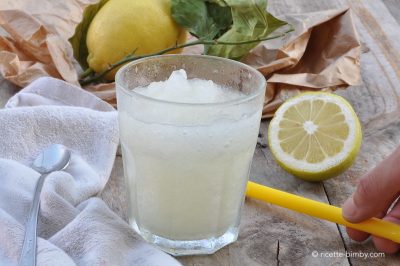 Granita al limone con il Bimby