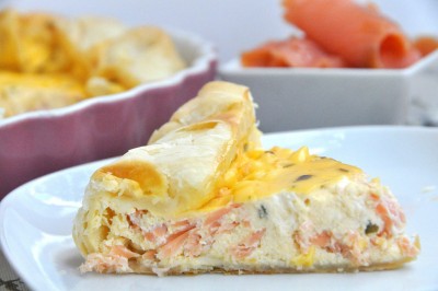 Torta rustica al salmone