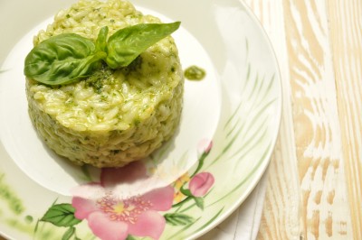 Risotto al pesto