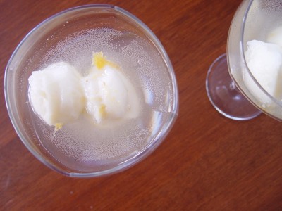 Sorbetto al limone veloce