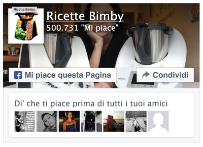 Ricette Bimby su Facebook: 500.000 fan!