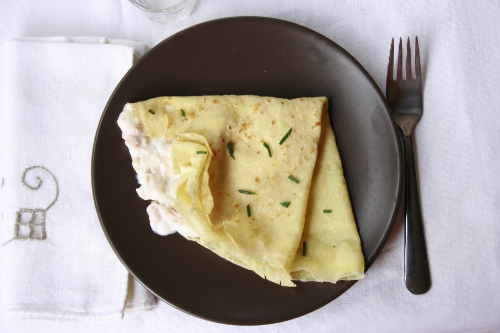 Crepes salate al salmone