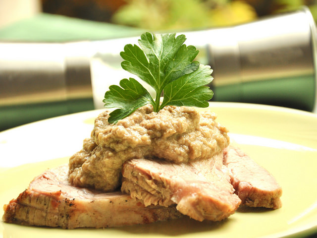 Arrosto di vitello ai funghi