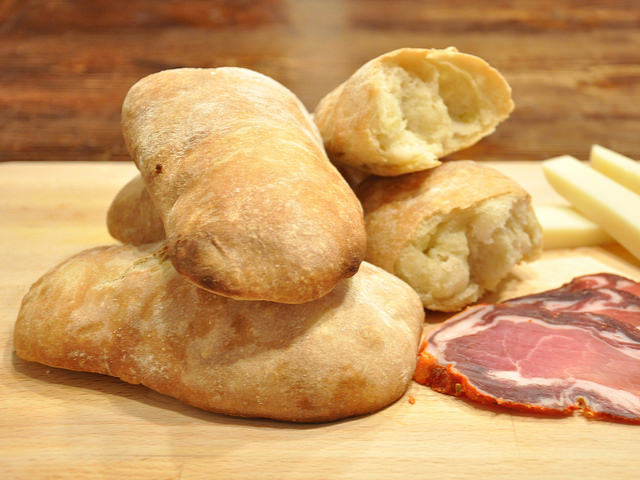 Pane ciabatta fatto in casa