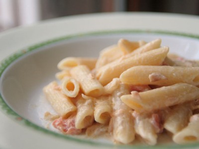 Pennette al salmone e panna