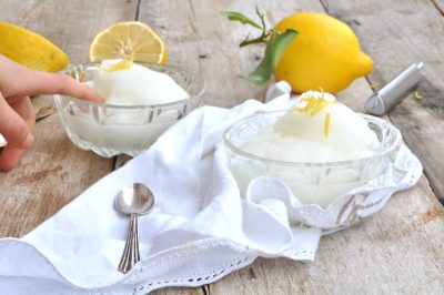Sorbetto al limone con il Bimby classico