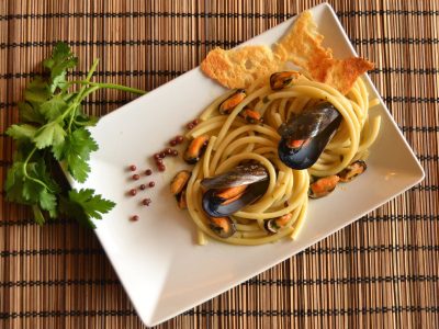 Pasta cozze e pecorino