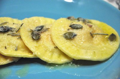 Ravioli zucca e amaretti