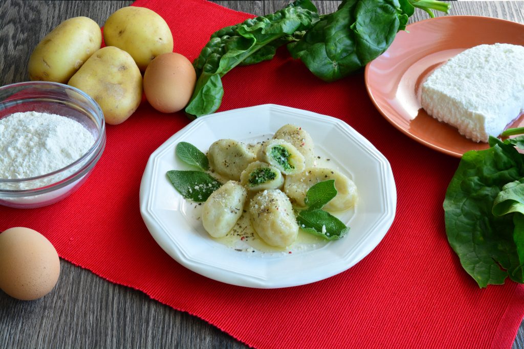 Gnocchi ripieni di ricotta e spinaci