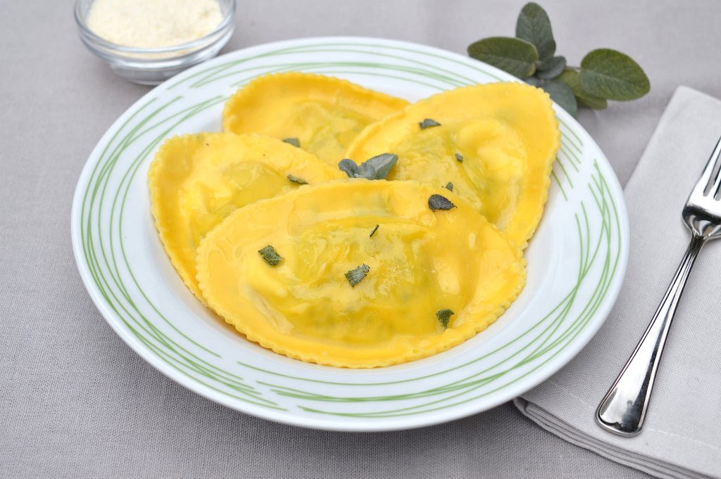 Ravioli ricotta e spinaci