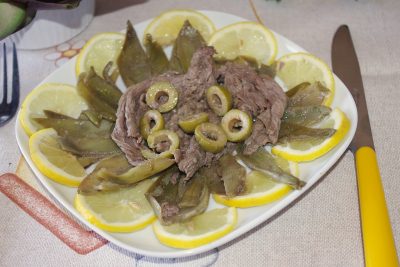 Straccetti di vitello con carciofi