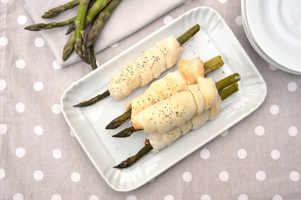 Asparagi in crosta di pane