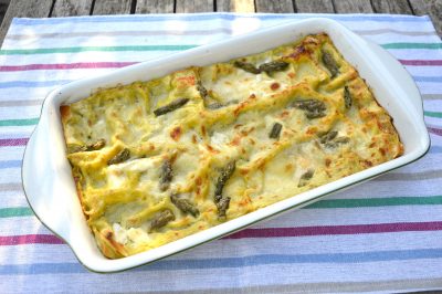 Lasagne asparagi e burrata