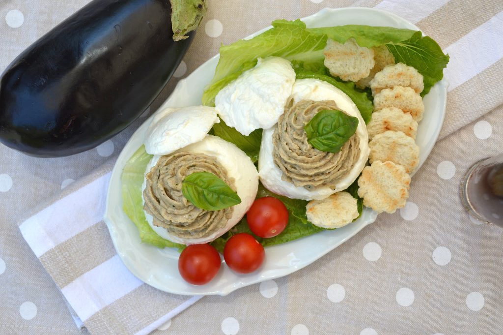 Mozzarella farcita con melanzane