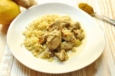 Pollo thai al curry