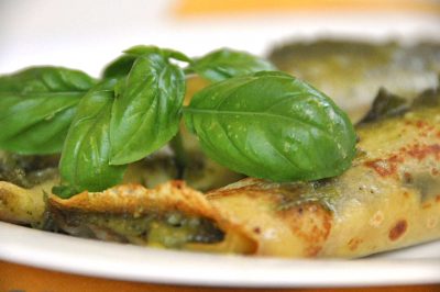 Crepes al pesto