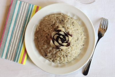 Risotto radicchio e gorgonzola