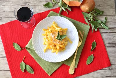 Pasta con la zucca