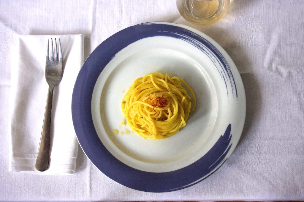 Pasta salsiccia e zafferano