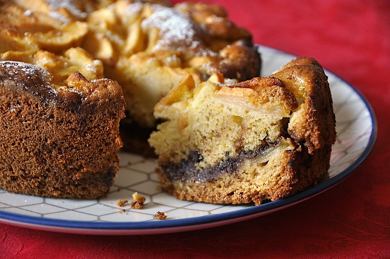 Torta di mele e cioccolato