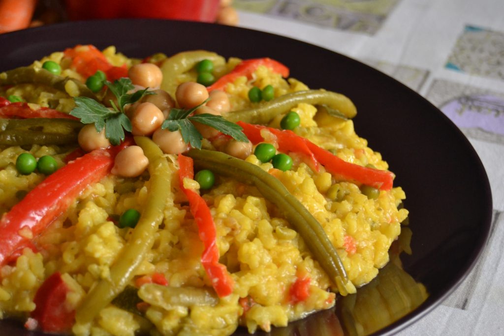 Paella vegetariana