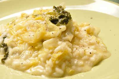 Risotto verza e formaggio