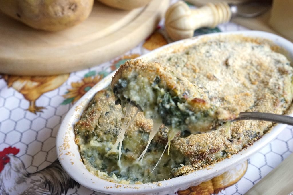 Gateau di patate e spinaci