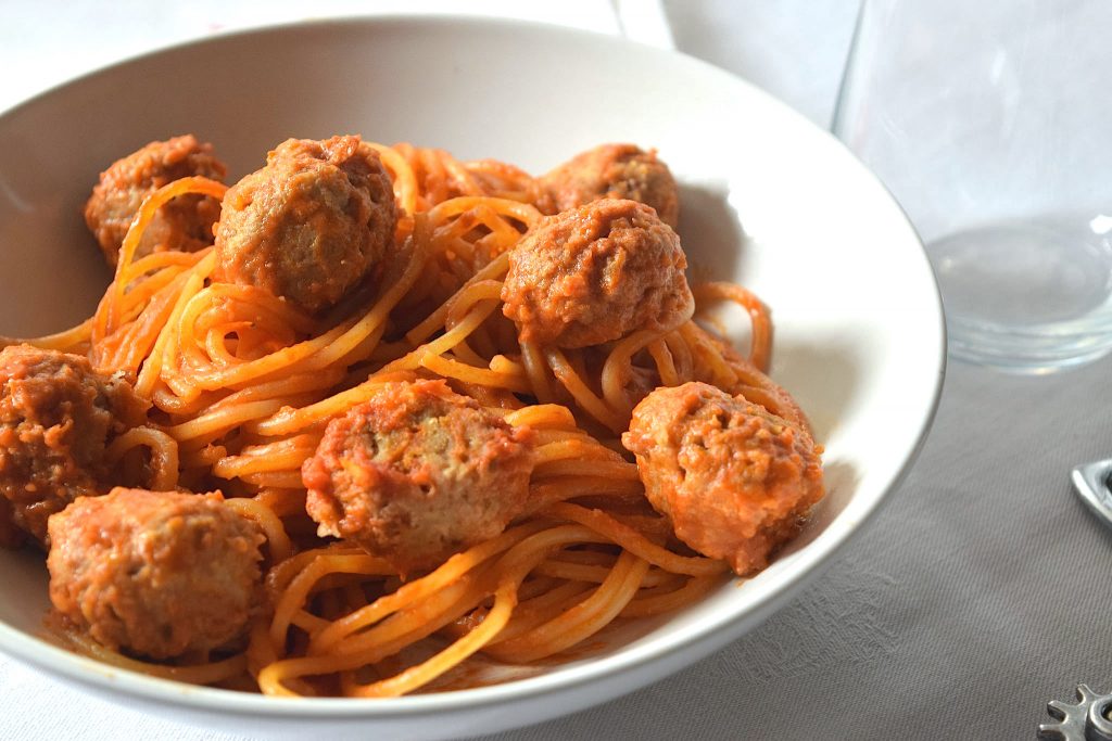 Spaghetti con polpette