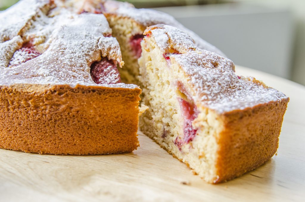 Torta fragole e ricotta