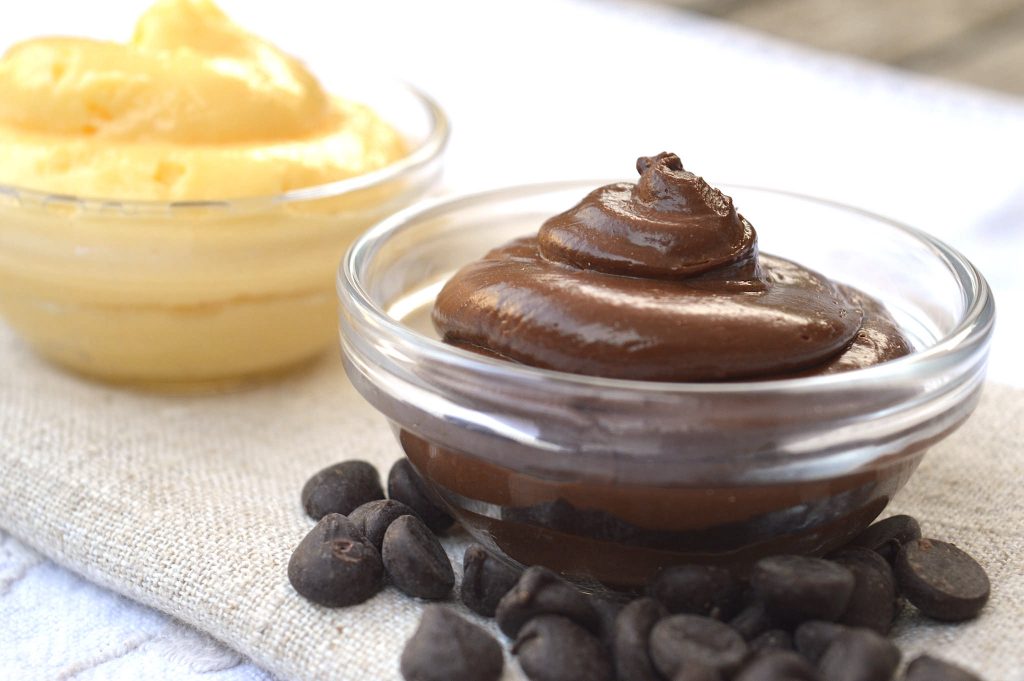 Crema chiboust al cioccolato