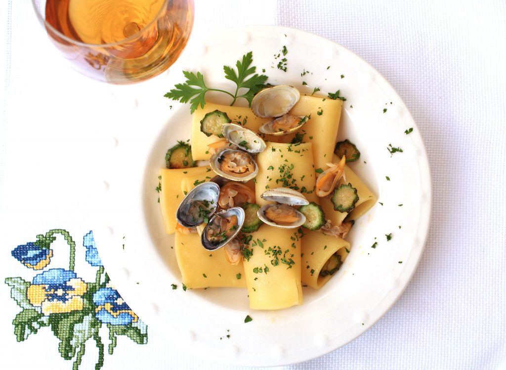 Paccheri vongole e zucchine