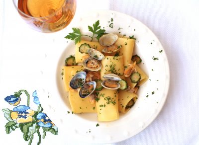 Paccheri vongole e zucchine