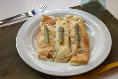 Crêpes agli asparagi