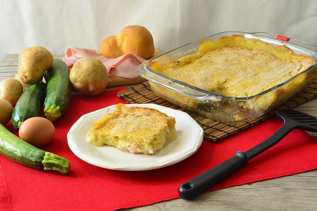 Gateau di patate e zucchine