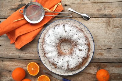 Ciambella all’arancia sofficissima senza glutine e senza lattosio