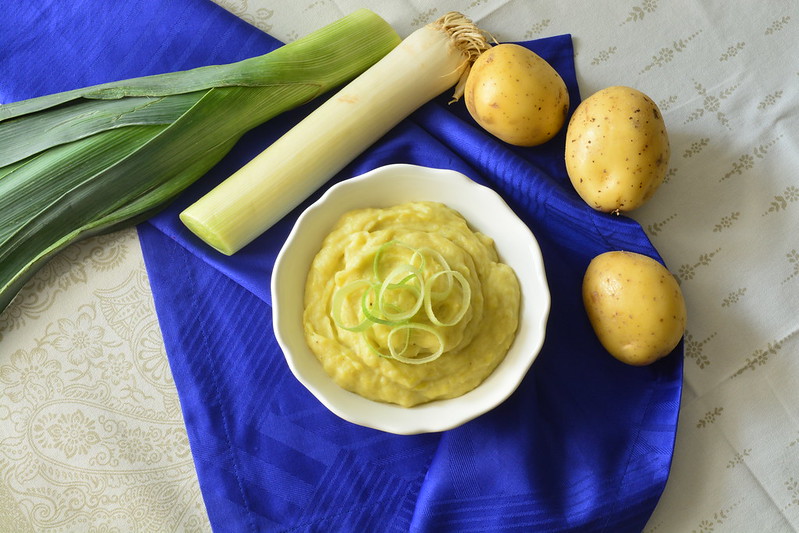 Purè di patate e porri Bimby