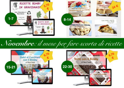 Novembre: 4 settimane per 4 ricettari eBook
