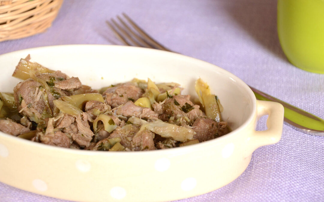 Agnello con carciofi