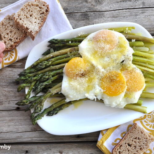 Asparagi e uova al vapore Bimby