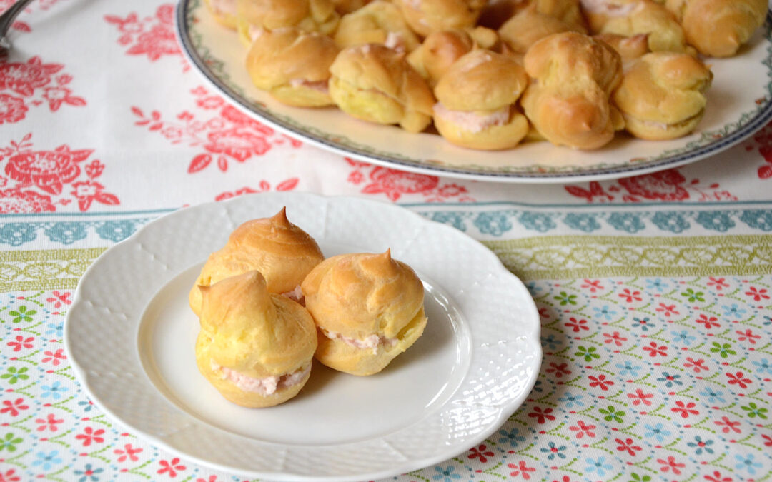 Bignè salati al prosciutto crudo