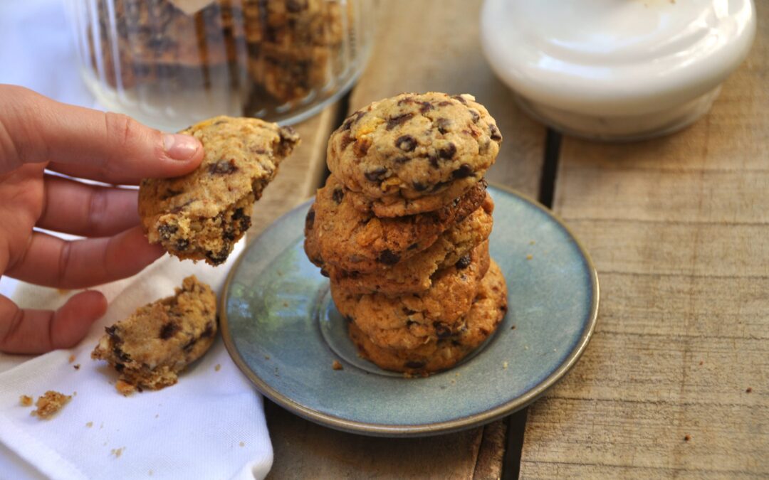 Biscotti con gocce di cioccolato