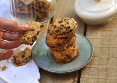 Biscotti con gocce di cioccolato
