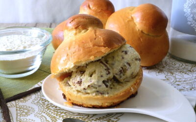 Brioche per gelato senza uova